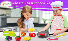 Maybe you would like to learn more about one of these? Amazon Com Jugar A Cocinar Sarten Con Frutas Y Verduras Delantal Y Sombrero De Chef Y Utensilios De Juego Rebanar Comida Con Cuchillo Y Tabla De Cortar Para Ninos Y Ninas