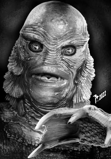 Creature from the Black Lagoon illustration shared