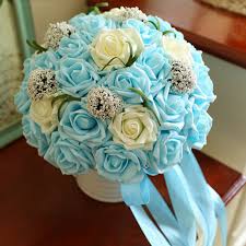 Image result for karangan bunga mawar biru