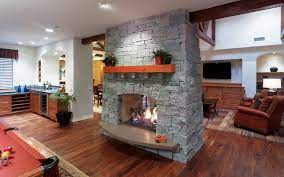 Modern, contemporary and traditional designs. 20 Gorgeous Two Sided Fireplaces For Your Spacious Homes