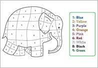 Elmer The Elephant Colour By Numbers Elmer The Elephants Elmer Color By Numbers