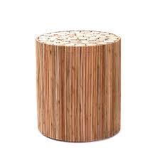 Zhirong Round Solid Wood Side Table Living Room Coffee Table Corner Table Bedside Table Teleph Wood Side Table Living Room Living Table Solid Wood Coffee Table