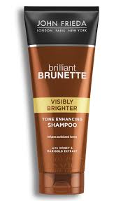 Gently massage and work into a rich lather, then rinse. Visibly Brighter Subtle Lightening Shampoo Brilliant Brunette John Frieda