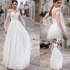 3 images max, 2mb max per image. Boho Wedding Dresses 2021 Lace Appliques Puff Long Sleeves Wedding Gowns Button Backless Floor Length Vestido De Noiva For Bride Wedding Dresses Aliexpress