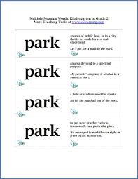 5) what is the meaning of the following definition: K5 Learning On Twitter Here Comes The Next List Of Multiple Meaning Words Flashcards Park Pen Pet Play Punch Ring Rock Root Row