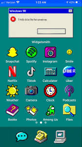 Windows 98 Icons Ios 14 Icon Pack Etsy Iphone App Design Windows 98 Iphone Design