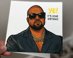 Rapper Birthday Card, Parody Album Cover