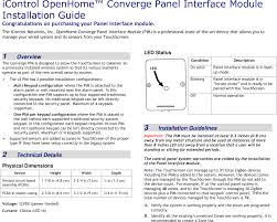 The motion detector requires one cr123a 3 volt battery. 4000001604 Panel Interface Module User Manual Smcmt02 Z Motion Sensor Quick Start Guide Icontrol Networks