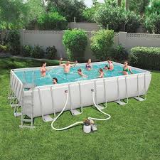 Piscine Tubulaire Bestway 6 71m X 3 66 X 1 32m Filtre A Sable 56471