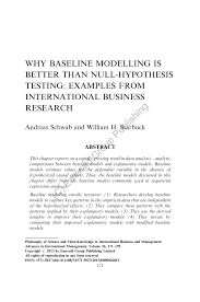 Simple hypothesis — a statement used to indicate the correlation between one independent and one dependent variable. Pdf Why Baseline Modeling Is Better Than Null Hypothesis Testing Examples From International Business Research