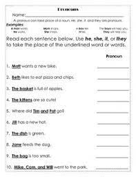 Worksheets are personal pronouns work, personal pronouns work, pronouns, name date grammar wor. Identifying And Using Pronouns Pronoun Worksheets Pronoun Activities English Grammar Worksheets