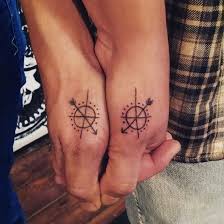( water color freehand ) client : Arrow Compass Tattoo For Bff Entertainmentmesh