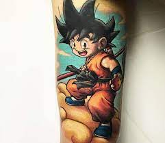 Little Goku Tattoo By Victor Zetall Post 22784 Dragon Ball Tattoo Cool Tattoos Trendy Tattoos