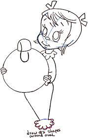 how to draw cindy lou who from the grinch stole christmas in easy steps step by drawing tutorials party whoville support tache conseils marqueurs coloriage de glace