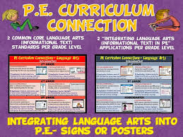 Pe Curriculum Connection Integrating Language Arts Informational Text Into Pe Informational Text Elementary Curriculum Curriculum
