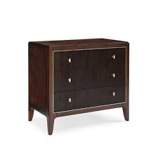 Caracole Reed At Night Three Drawer Espresso Nightstand With Reeded Fronts In 2020 Three Drawer Nightstand Caracole Bedroom Night Stands