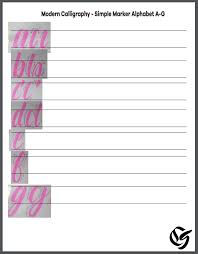 Use the example alphabet and the grid paper to practice. 4 Free Printable Calligraphy Practice Sheets Pdf Download Calligraphy Practice Sheets Free Calligraphy Practice Calligraphy Worksheet