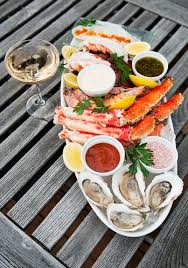 17 christmas fish recipes for your holiday menu · whipped cream cheese toasts with smoked salmon · creamy garlic tuscan salmon with . Cold Seafood Platter Recipe Use Real Butter Christmas Dinner Cold Seafood Lobster Crab Oysters Seafood Dinner Recipes Seafood Platter Bbq Seafood