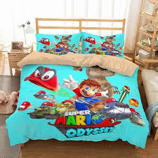 3d Customize Super Mario Odyssey Bedding Set Duvet Cover Set Bedroom S