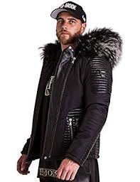 Ventiuno Maserati Mazerati Maserati Mazeratti Doudoune Homme Bi Matiere Cuir D Agneau Et Fourrure Veritable M Doudou Veste Veste Homme Doudoune Homme