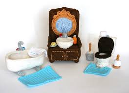 Mobel Badezimmer Hakelmuster Barbie Haus Hakeln Hakelarbeiten