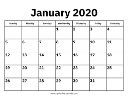 Maybe you would like to learn more about one of these? January 2020 Calendars Printable Calendar 2020