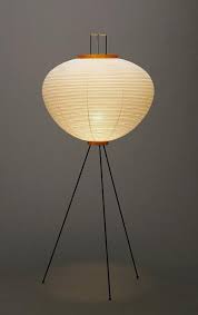The unique, elegant style of this modern floor lamp impresses guests and starts conversations. Isamu Noguchi Akari 10a Stand Light Lamp Whole Set Handcraft Japan New Floor Standing Light Noguchi Lamp Lamps Living Room