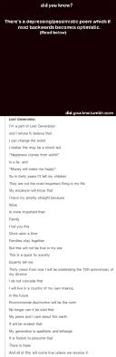 Depressing Poem That Can Be Read Backwards To Take On A Whole Different Meaning Really Cool And Inspirational Poetry Poems Quotes Words