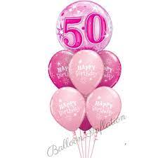 Check spelling or type a new query. 50th Birthday Pink Starburst Bubble Balloon Bouquet