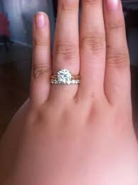 Knife Edge E Ring With A Non Kinfe Edge Wedding Band Pics Wanted Weddingbee Wedding Ring Bands Knife Edge Wedding Band Wedding Rings Solitaire