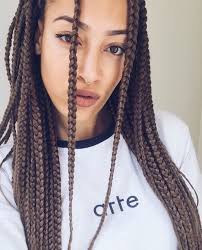 Black And Light Brown Box Braids Box Braids Dark Brown Afrokosy Afrikanskie Pricheski Pricheski