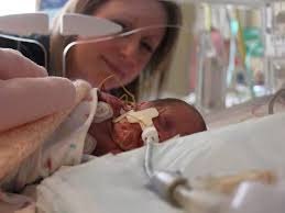 Miracle of the baby girl born two weeks after her twin was stillborn