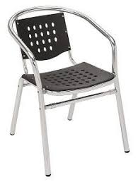 Outdoor Patio Chairs Aluminum Frame With Perforated Plastic Seat And Back Outdoor Patio Chairs Chair Restaurant Chairs