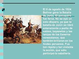 En contraposición, otras actas de independencia, como la que se promulgó en la ciudad de tunja el 9 de diciembre de 1811, mompox el 6 de agosto de 1810 y en cartagena de indias el 11 de noviembre de 1811, sí buscaron una real independencia de españa. Batalla De Junin Ppt Video Online Descargar