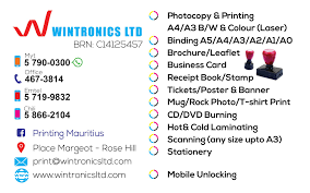 Printing Mauritius Home Facebook