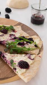 Brombeer Ziegenkase Pizza Brombeerenrezepte Ziegenkase Pizza Ziegenkase Leichte Rezepte