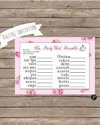 Tea Party Word Scramble Pdf File Ready For You To Download And Take To Your Local Printing Store T Tea Party Games Tea Party Activities Tea Party Bridal Shower