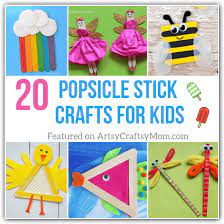 Now paste 1 ice cream stick horizontally at the top of these sticks. 20 Simple Popsicle Stick Crafts For Kids To Make And Play