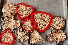 I Want To Make These For All Of The Birds Who Decided To Stick Around This Winter Bird Seed Ornaments Bird Seed Diy Christmas Ornaments