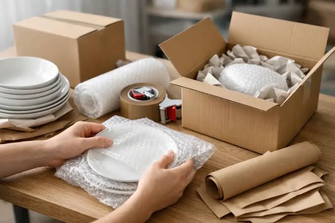 Protective wrapping for fragile household belongings