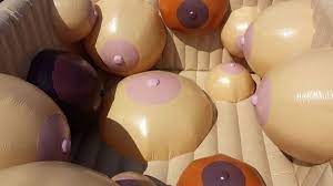 Is this the breast bouncy castle in the world? Huge inflatable made out of  boobs - Mirror Online