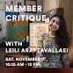 Member Critique w/ Leili Arai Tavallaei event image