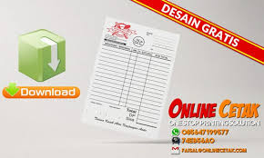 Pada halaman ini kami juga memiliki berbagai gambar menarik dengan format. Download Gratis Desain Nota Rumah Makan Percetakan Online