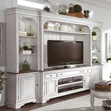Liberty Furniture Magnolia Manor 4 Piece Entertainment Wall Unit Zak S Home Wall Unit Entertainment Wall Units Entertainment Wall Liberty Furniture