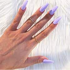 Pin By Jess White On Nails Make Up Purple Acrylic Nails Light Purple Nails Lilac Nails