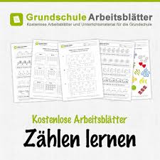 Kostenlose Arbeitsblatter Und Unterrichtsmaterial Zum Thema Zahlen Lernen Im Mathe Unterricht In Der Grundschule Lernen Zahlen Lernen Kostenlose Arbeitsblatter