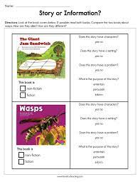 Worksheets don't just have to be simple fill in the blank type questions. Story Or Information Worksheet Have Fun Teaching