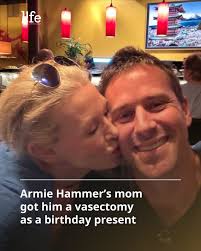 Armie Hammer had an unexpected gift from his mom to celebrate his birthday.  The Call Me By Your Name actor, who turned 38 this year, shared in an  episode of his Armie