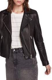Allsaints Dalby Leather Biker Jacket Nordstrom Biker Jacket Leather Jacket Leather Jackets Women