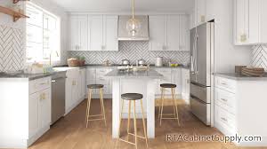 White shaker cabinetry brings a special kind of harmony, balance, and consistency to the kitchen space. Madison White Shaker Pre Assembled Kitchen Cabinets